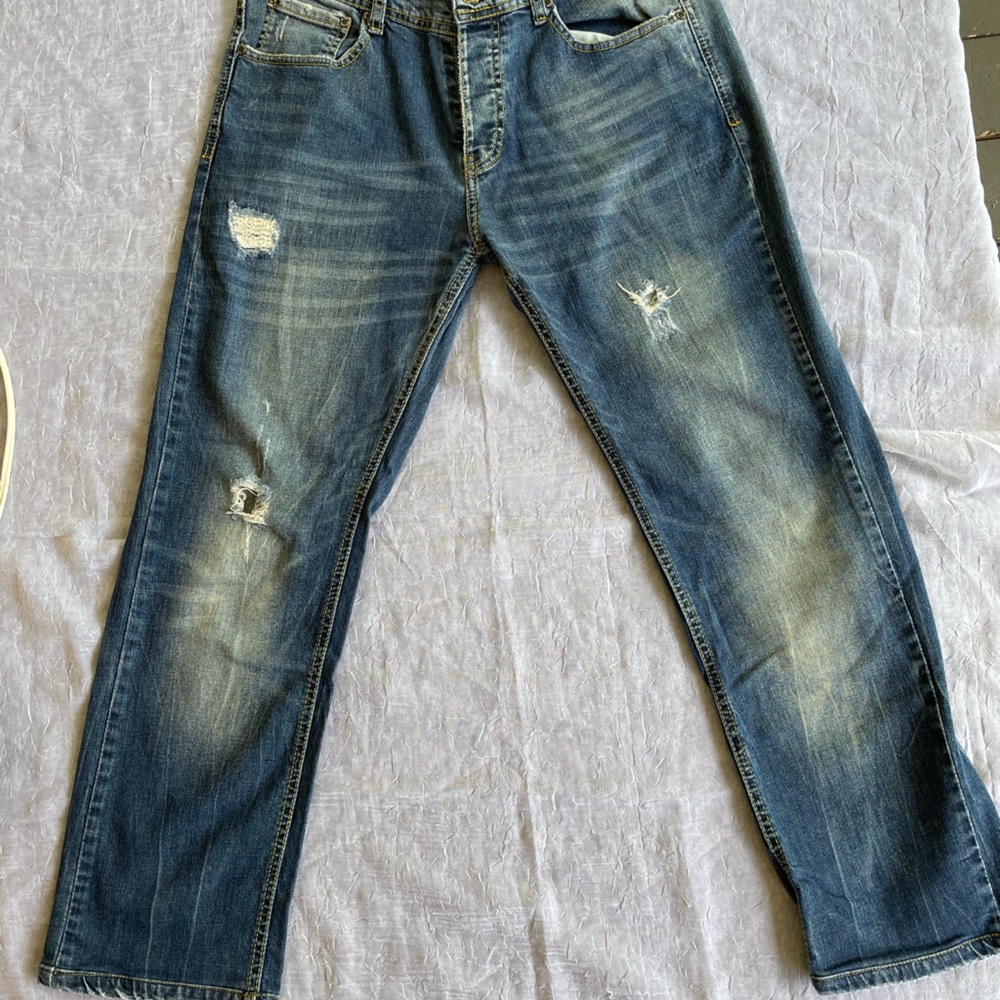 Zara distressed jeans